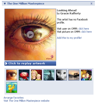 Facebook application screenshot